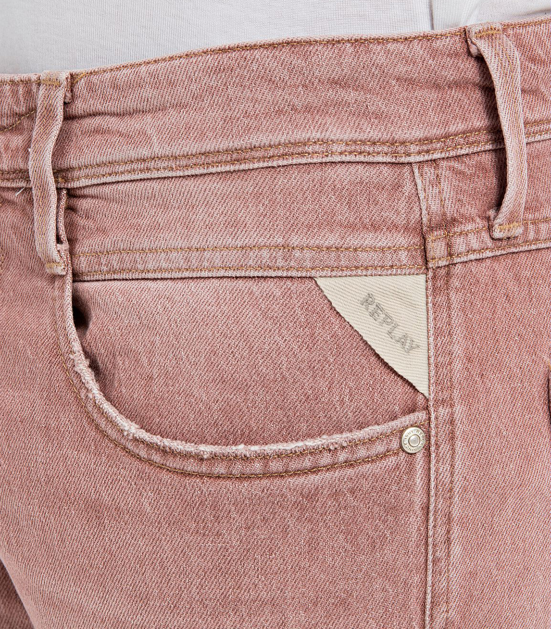 スリム ANBASS ナチュラルダイストレッチデニム 詳細画像 ライトブリック 6